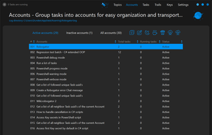 Stay organized - Build your own automation workflows within an account repository with multiple linked Tasks.