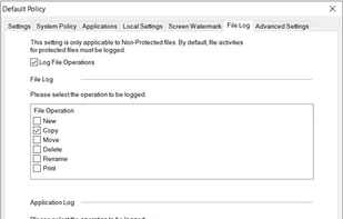 Selective logging per users/user groups