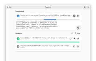 Parabolic screenshot 1