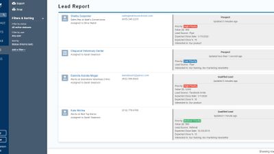The full-customizable Lead Report keeps you updated on every opportunity in your pipeline.
