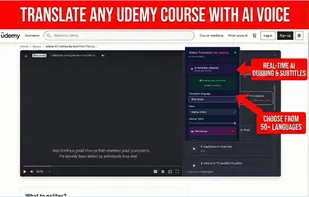 Video Translator for Udemy screenshot 1