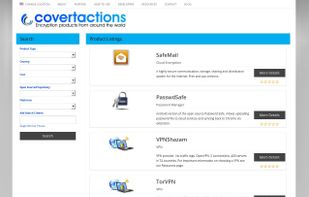 Covertactions.com screenshot 1