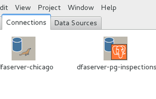 The main project view shows Forms,database connections and SQL Data sources.