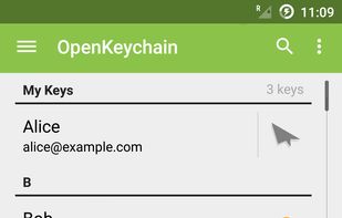 OpenKeychain screenshot 2