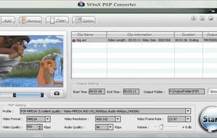 WinX PSP Video Converter screenshot 1