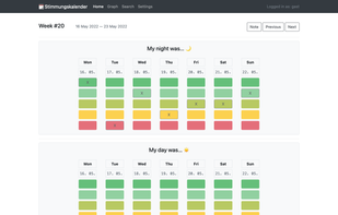 stimmungskalender screenshot 1