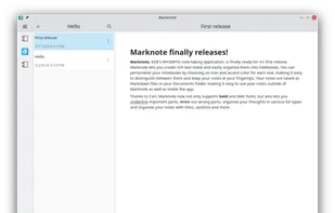 Marknote screenshot 1