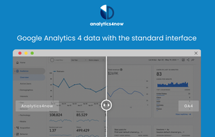 Google Analytics 4 data with the standard interface
