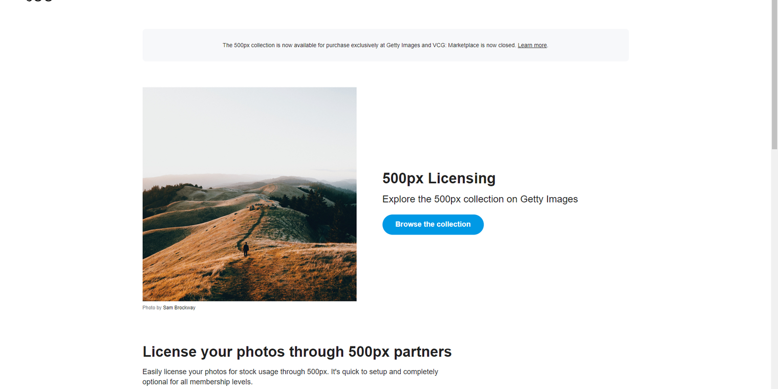 500px photo community website shuts down marketplace
