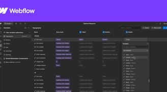 Webflow introduces variable modes to improve responsive design and theming flexibility image