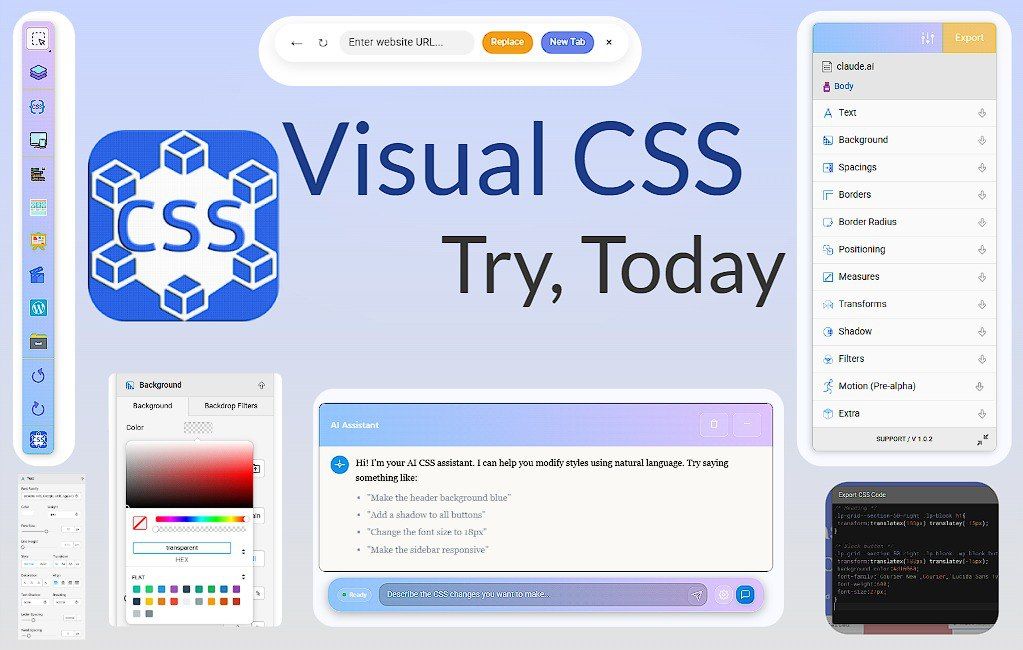 Visual CSS: Effortlessly modify the design of any website and test your ...