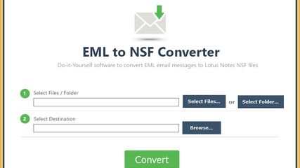 ZOOK EML to NSF Converter screenshot 1