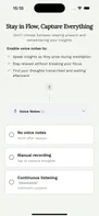 Voice notes to capture meditation insights