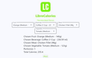LibreCalories Version 1.5