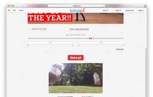Press Make gif button and wait when gif animation is available. Download gif, mp4, webm file