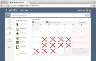 A motivational "Don't break the chain!"-type calendar to printout and demonstrate how long your streaks of activity are