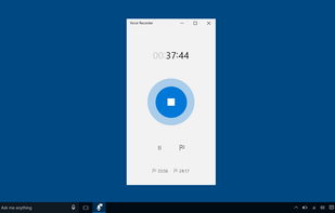 Windows Voice Recorder screenshot 1