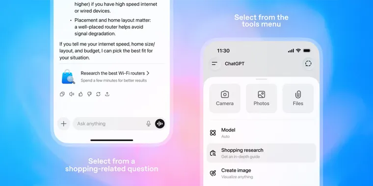 ChatGPT launches new shopping research tool for product comparison and deal tracking image