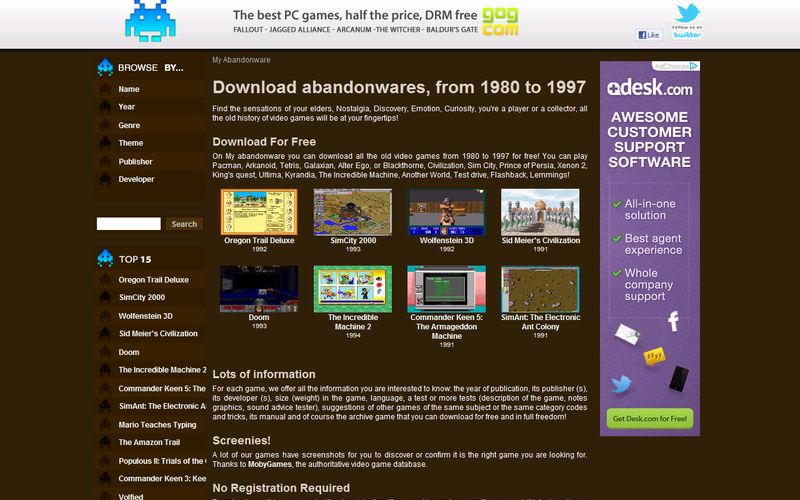 Should you download abandonware - IE old games etc.