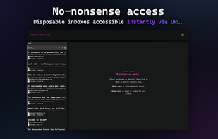 Instant access to disposable inboxes via simple URLs—zero setup required.