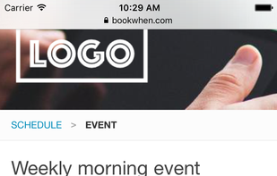 Bookwhen screenshot 1