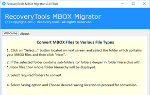 RecoveryTools MBOX Migrator screenshot 1