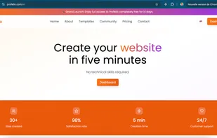 home page screenshot