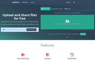 Up2Share screenshot 1