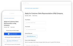 Beautiful candidate experience on desktop and mobile increases candidate conversion rate.
