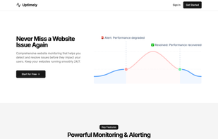 Uptimely.cloud screenshot 1