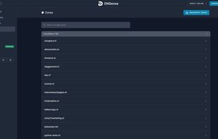 DNSense - Zones overview