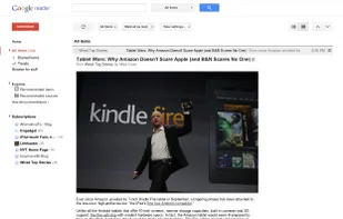Google Reader screenshot 3