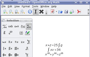Apache OpenOffice Math screenshot 1
