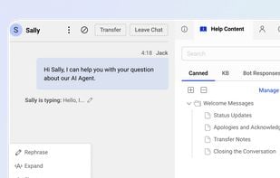 Comm100 Live Chat screenshot 1