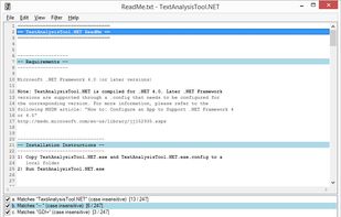 TextAnalysisTool.NET screenshot 1