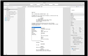 Screenwriting Support (Mac)