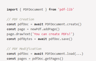 PDF-LIB screenshot 1