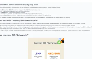 GeoJSON to Shapefile Converter screenshot 1