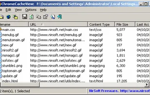 ChromeCacheView screenshot 1