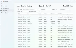 App Session Hystory