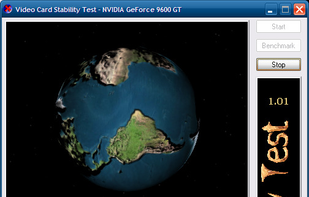 Video Card Stability Test screenshot 1