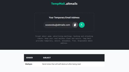 TempMail.altmails screenshot 1