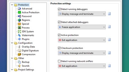Protection settings