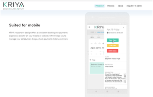 KRIYA is mobile friendly