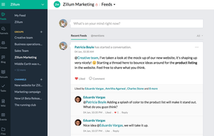 Zoho Connect screenshot 1