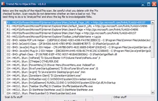 HijackThis screenshot 1