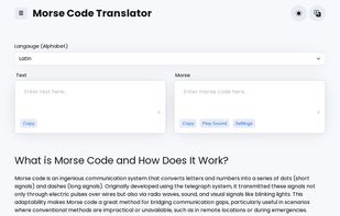 Multilanguage Morse Code Translator screenshot 1