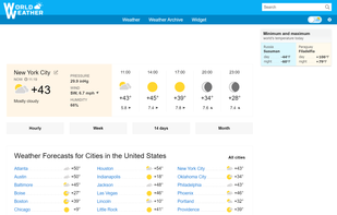 World Weather screenshot 1