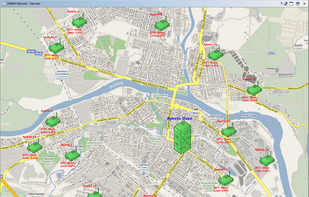Geographical Network Map