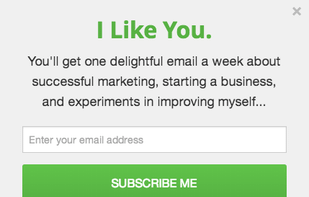How the List Builder Pop Up Looks
